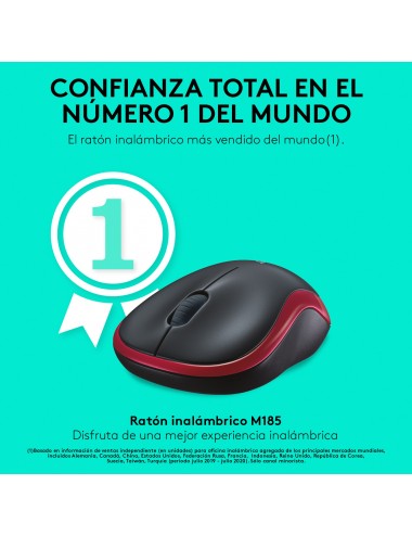 Wireless Mouse M185 Red EER