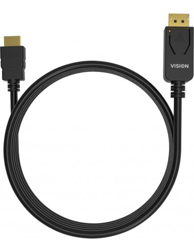 VISION 1m Black DP to HDMI...