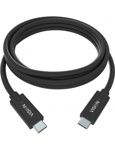 VISION 1m Black USB-C Cable