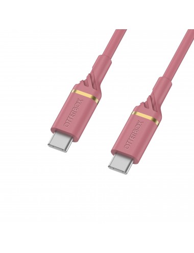 Cable USB C-C 1M Pink