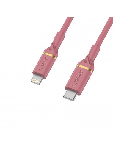 Cable USB C-Lightning 1M Pink