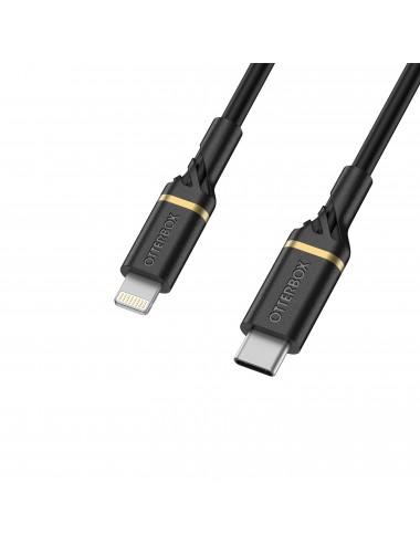 Cable USB C-Lightning 1M Black