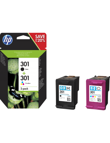 HP 301 Ink Cart Combo 2-Pack