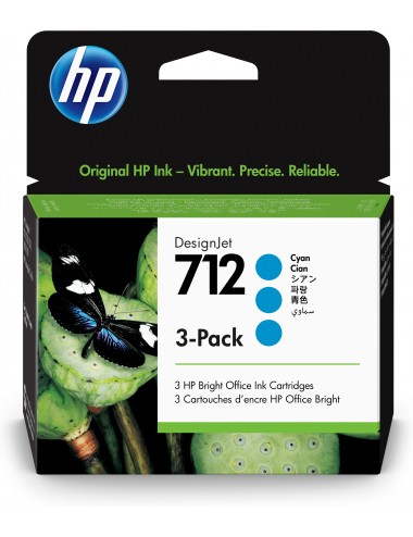 HP 712 3-pack 29-ml Cyan...