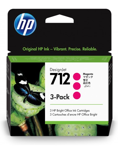HP 712 3-pack 29-ml Magenta...